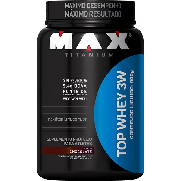 Top Whey 3W 900g - Chocolate - Max Titanium